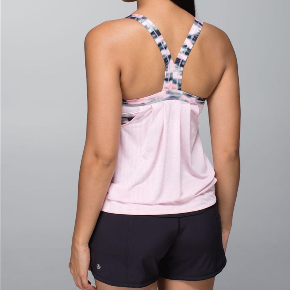 ✨Lululemon RestLess Pink Camo Sports Bra Top Sleeveless  6 Barbiecore Ballet - Picture 5 of 16